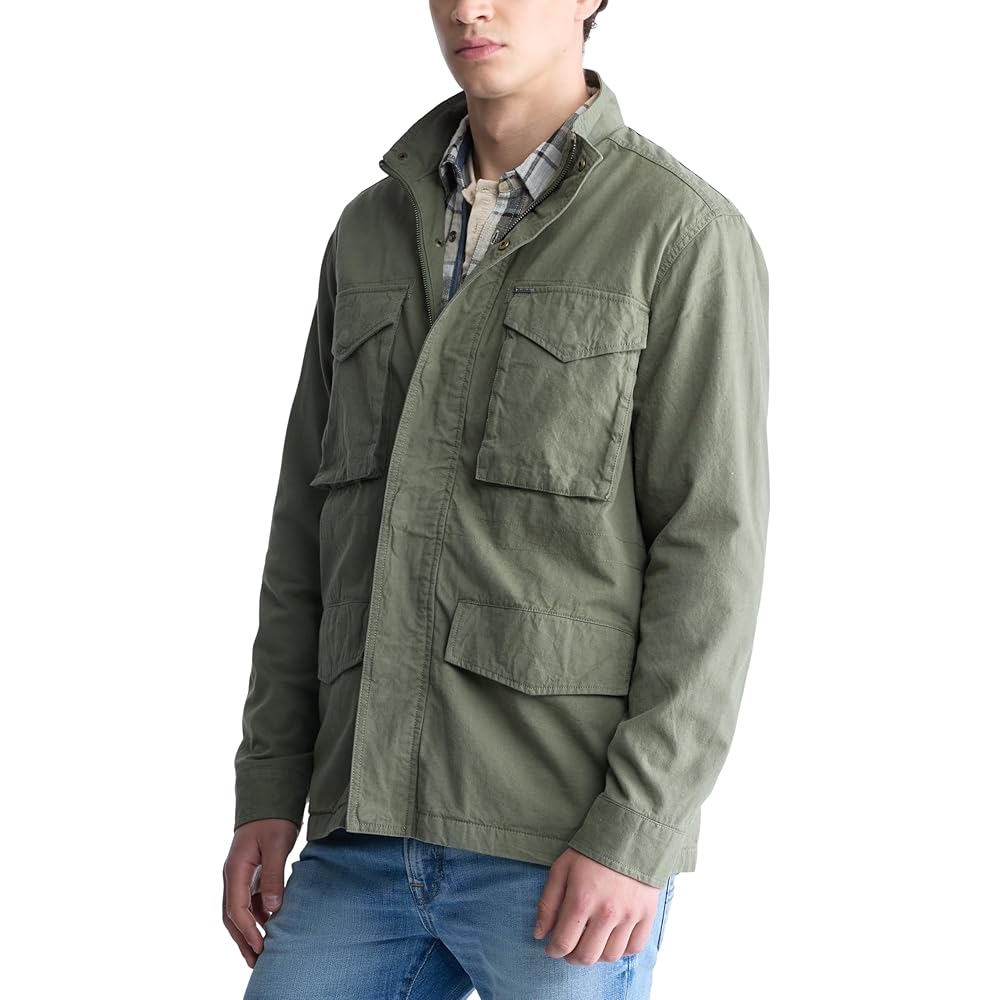 BUFFALO DAVID BITTONミリタリージャケット Buffalo David Bitton Men's Shirt Style Shacket Jacket, Army